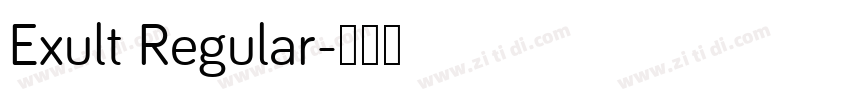 Exult Regular字体转换
